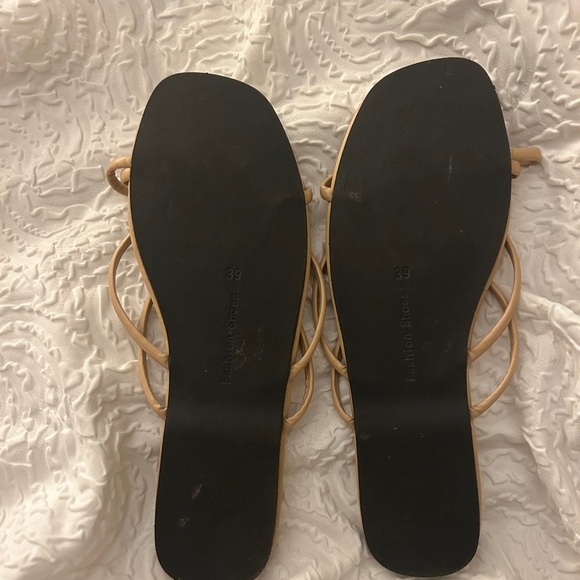 Women's Tan Sandals - Picture 2 of 3